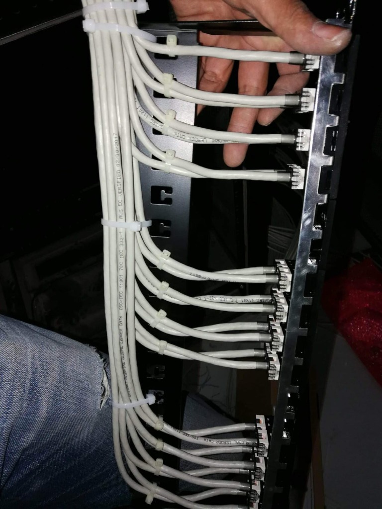 Structured LAN cable routing