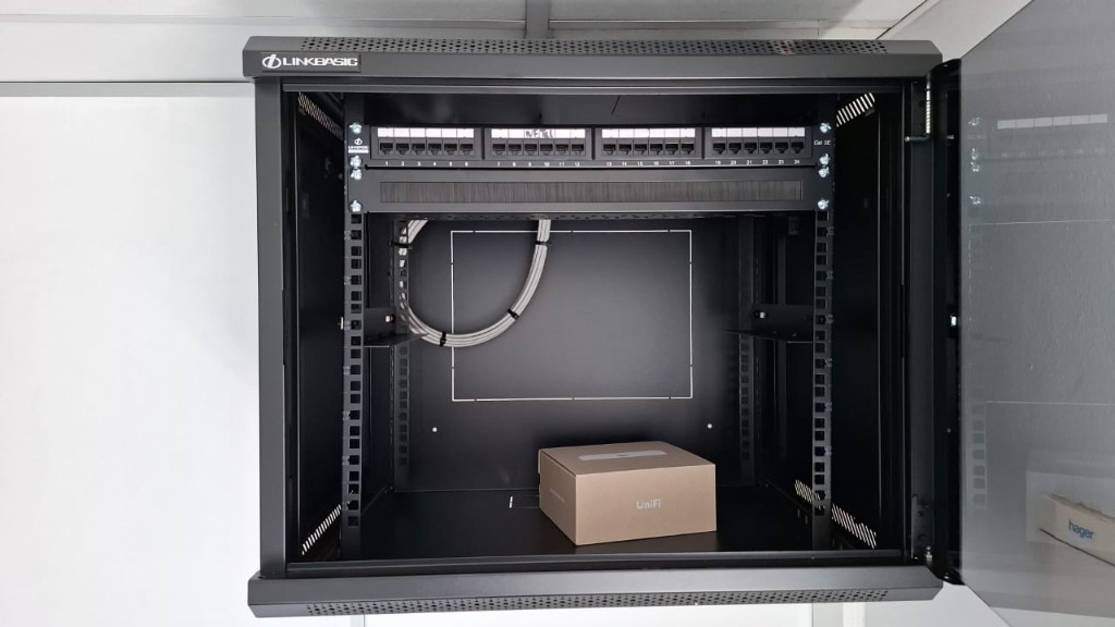 Equipment cabinet setup