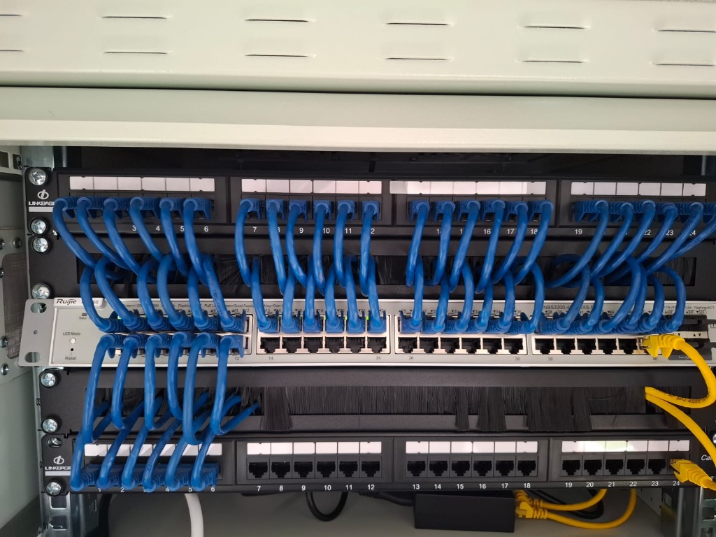 Switch and patch panel wiring